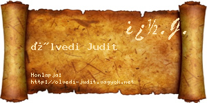 Ölvedi Judit névjegykártya